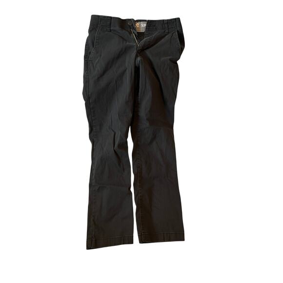 Lee Slim Straight Black Chino Work Pants Mens 29x30 - Picture 1 of 4